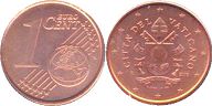 mince Vatikán 1 euro cent 2019