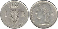coin Belgium 1 franc 1950