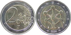 moneda Bélgica 2 euro 2006
