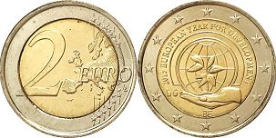 moneta Belgio 2 euro 2015
