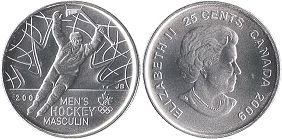  moneda canadiense conmemorativa 25 centavos 2009