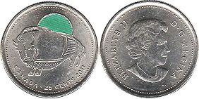 monnaie canadienne commémorative 25 cents 2011