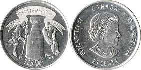  moneda canadiense conmemorativa 25 centavos 2017