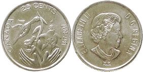monnaie canadienne commémorative 25 cents 2017
