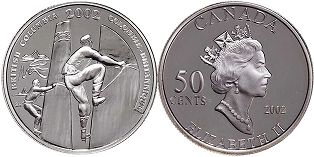 coin canadian commemorative coin 50 cents 2002