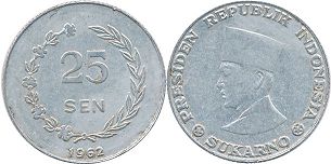 coin Irian Barat 25 sen 1962