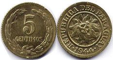 Paraguay 5 centimos 1944