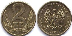 Polska 2 zlote 1988