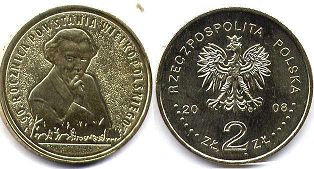 Polska 2 zlote 2008