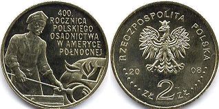 Polska 2 zlote 2008