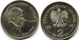 Polska 2 zlote 2008