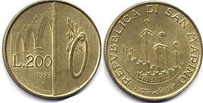San Marino 200 lire 1993