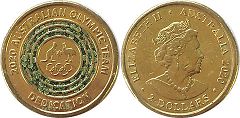 australian commemmorative coin coloured 2 dollars 2020