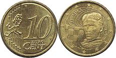 coin Croatia 10 euro cent 2023