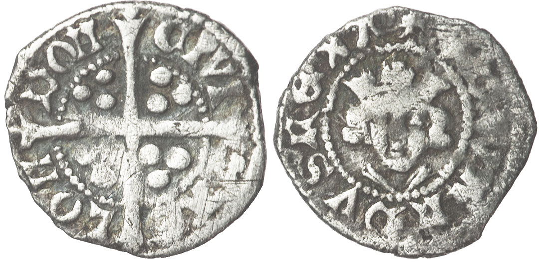 coin English old silver - Edward I farthing