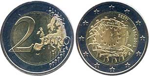 coin Estonia 2 euro 2015