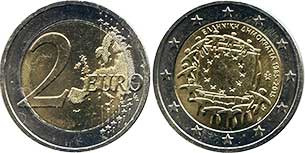 coin Germany 2 euro 2015 coin Greece 2 euro 2015