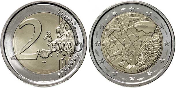coin Germany 2 euro 2022 coin Greece 2 euro 2022