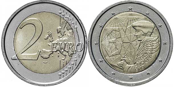 coin Italy 2 euro 2022 coin Ireland 2 euro 2022
