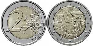 coin Italy 2 euro 2022 coin Ireland 2 euro 2022