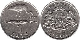 coin Latvia 1 lats 2001