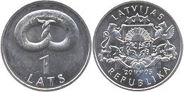 coin Latvia 1 lats 2005