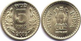 印度 5 卢比 2009