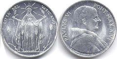 Vatican 5 lire 1968