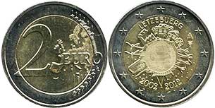 coin Luxembourg 2 euro 2012 coin Luxembourg 2 euro 2012