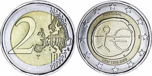 coin Portugal 2 euro 2009 coin Portugal 2 euro 2009