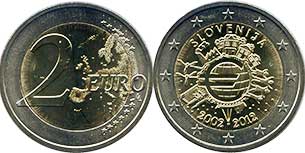 coin Slovenia 2 euro 2012 coin Slovenia 2 euro 2012