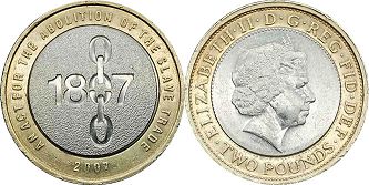 coin Great Britain 2 pounds 2007