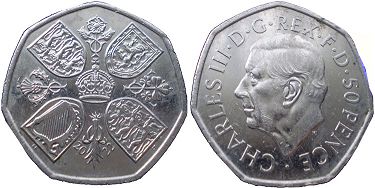 coin UK 50 pence 2022