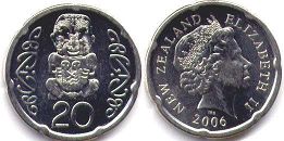 New Zealand 20 cents 2006