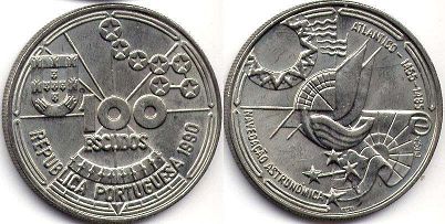 Portugal 100 escudos 1990
