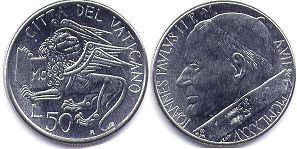 Vatican 50 lire 1985