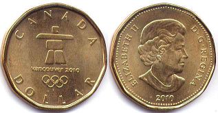 de monnaie canadian commémorative pièce de monnaie 1 dollar 2010