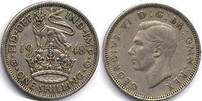 UK 1 shilling 1948