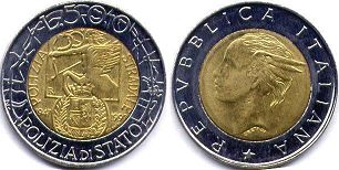 Italy 500 lire 1997