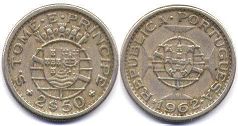 Saint Thomas and Prince 2.5 escudos 1962
