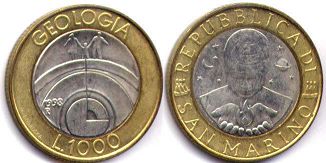 San Marino 1000 lire 1998