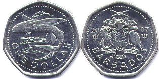Barbados 1 dollar 2007