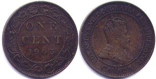 de monnaie canadian 1 cent 1903