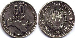 Uzbekistan 50 som 2001