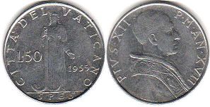 Vatican 50 lire 1955