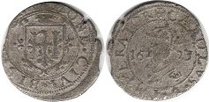 coin Besancon carolus (1/2 groschen) 1623