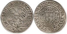 Münze Constant 3 kreuzer 1619-1637