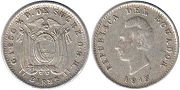 coin Ecuador 1/2 decimo 1915