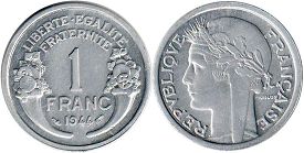 coin France 1 franc 194