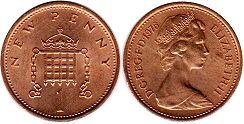 monnaie Grande Bretagne 1 penny 1976